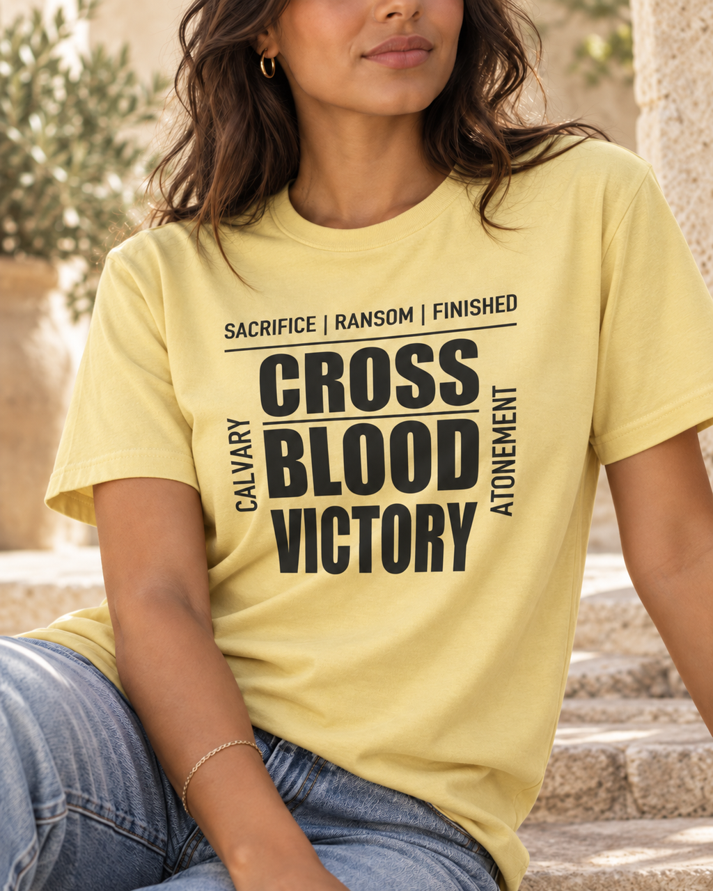 Cross Blood Victory | Christian Tee