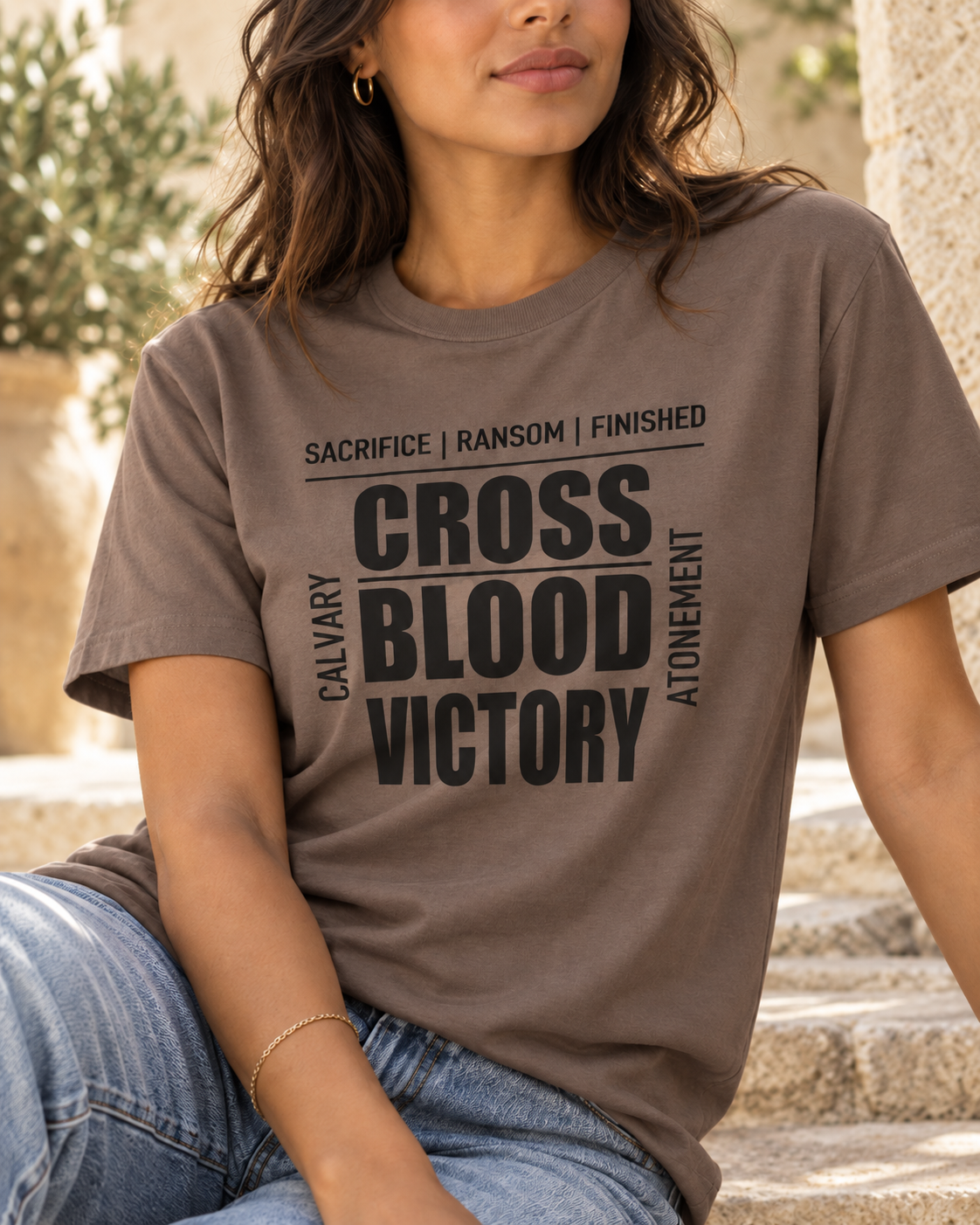 Cross Blood Victory | Christian Tee