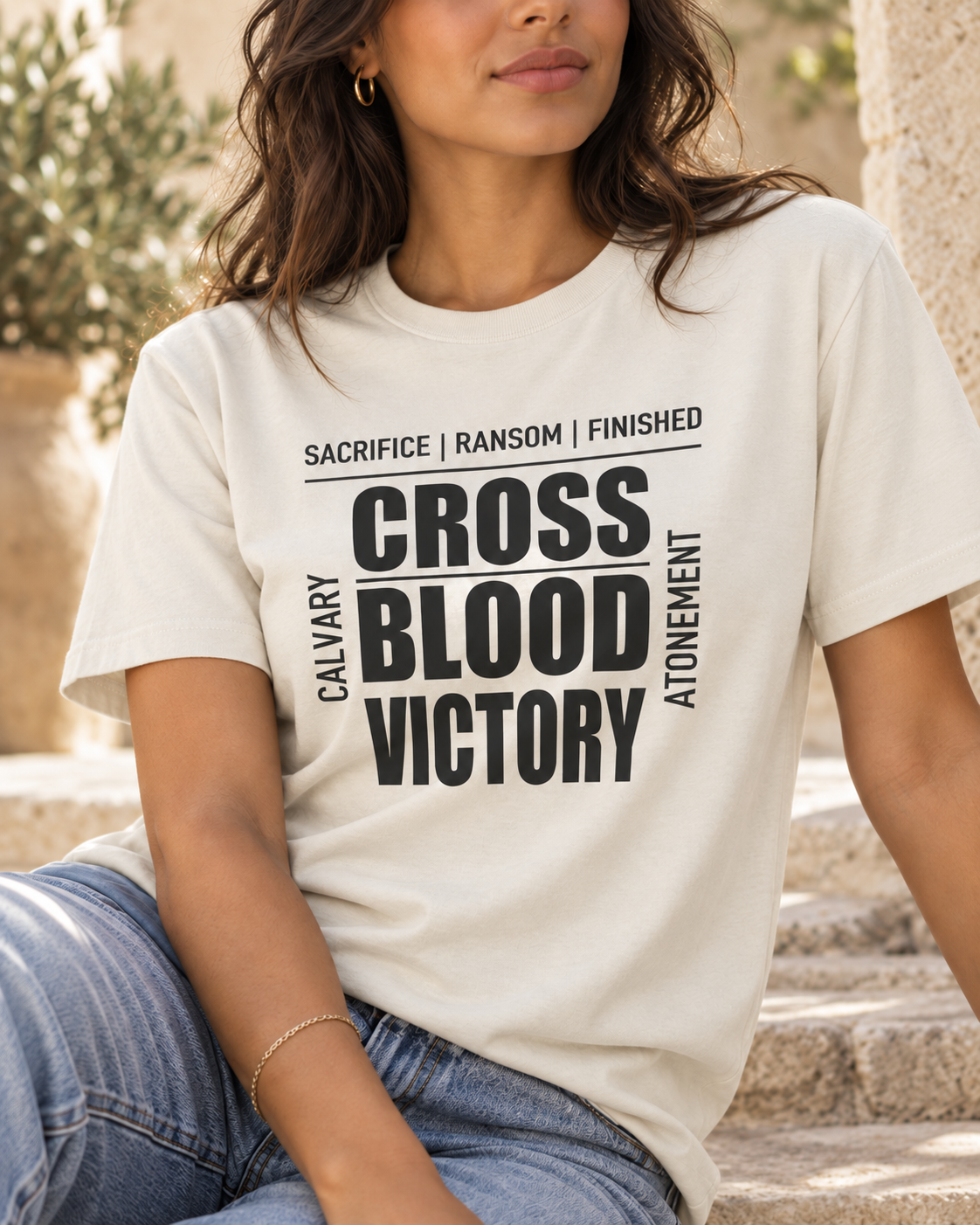 Cross Blood Victory | Christian Tee