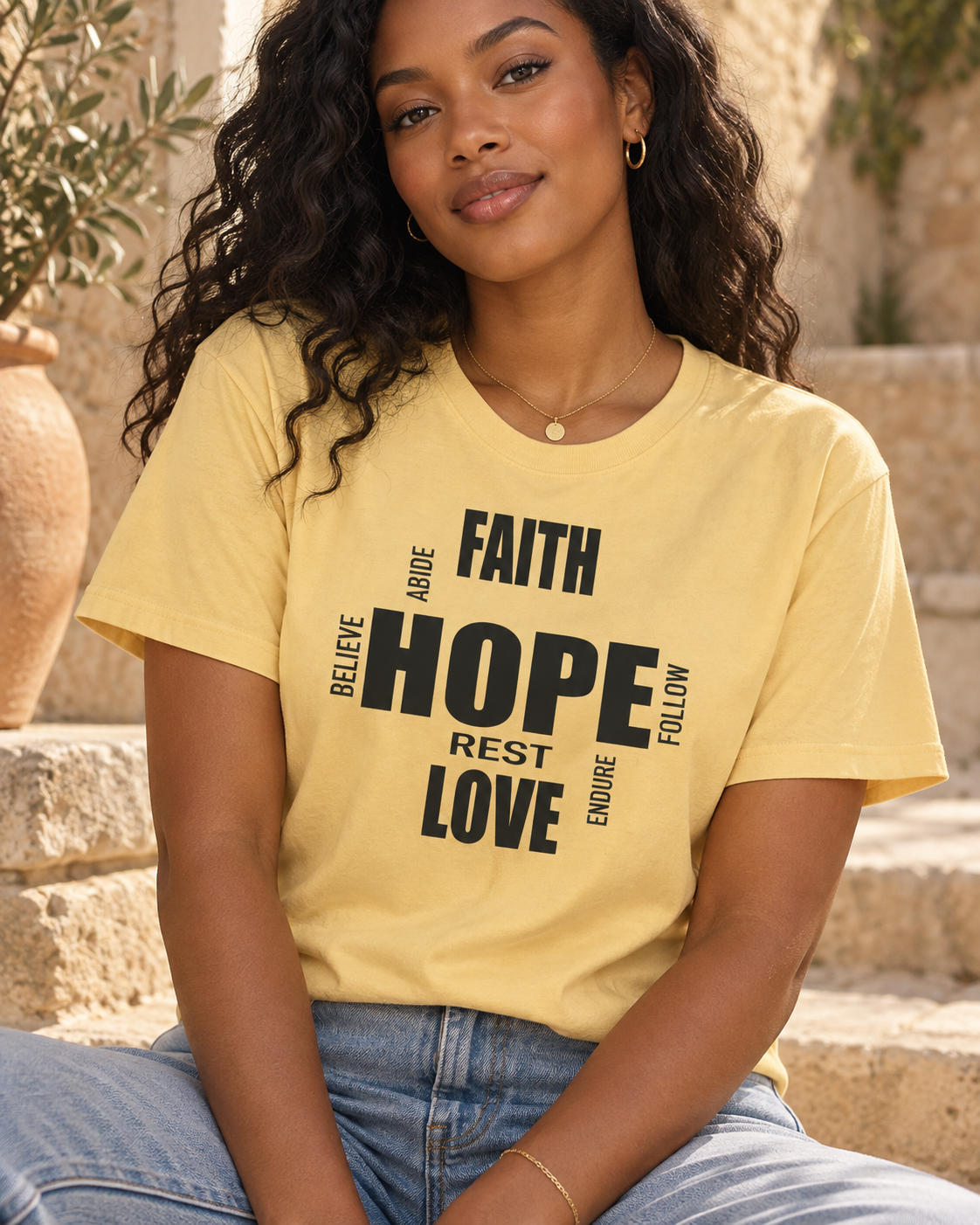 Faith Hope Love | Christian Tee