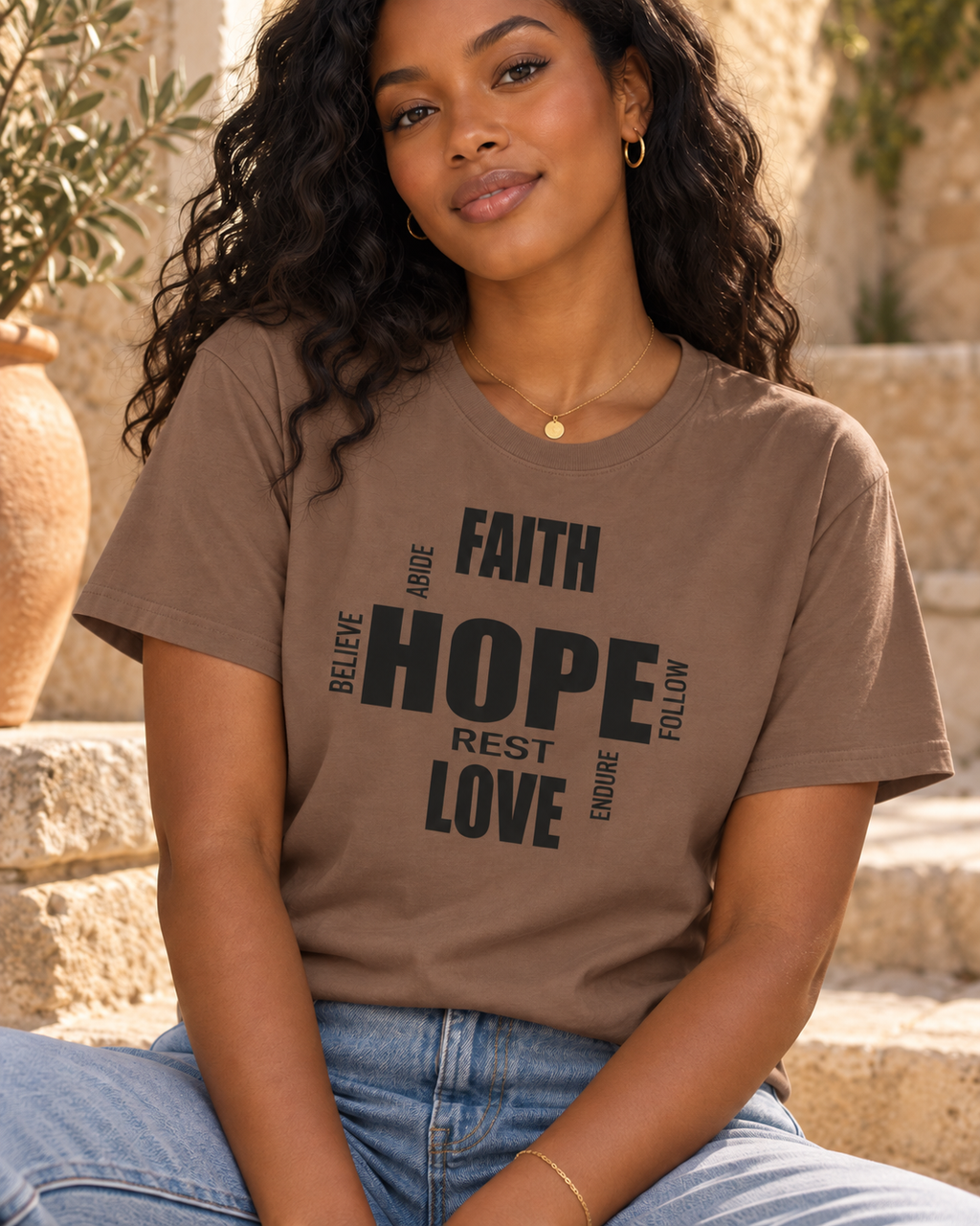 Faith Hope Love | Christian Tee