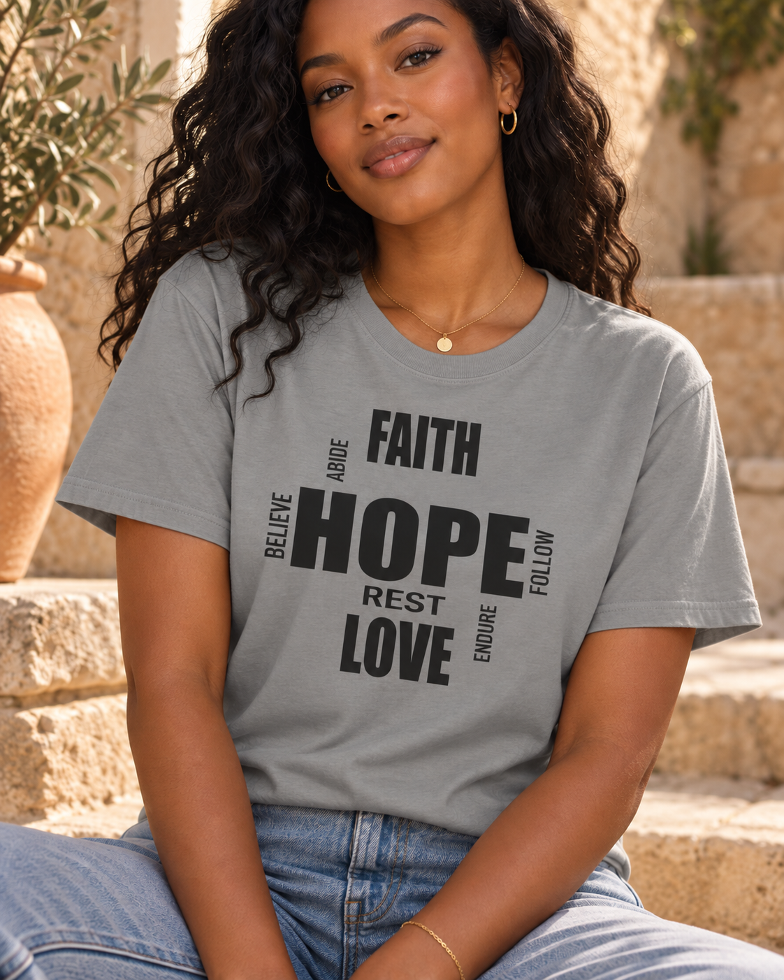 Faith Hope Love | Christian Tee