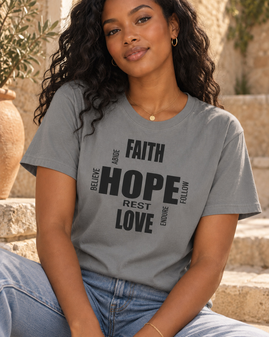 Faith Hope Love | Christian Tee