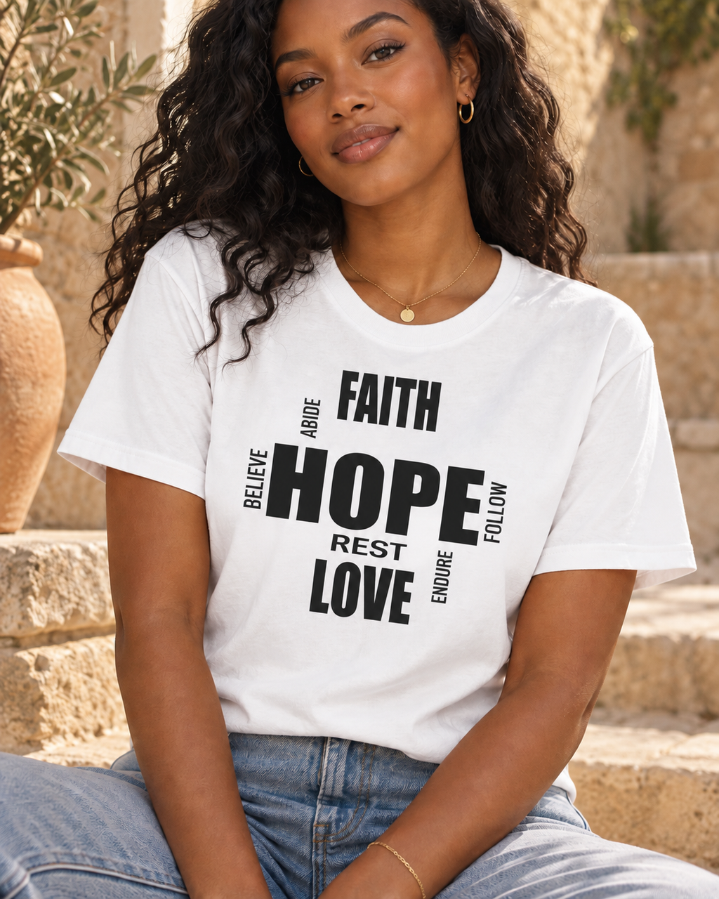 Faith Hope Love | Christian Tee