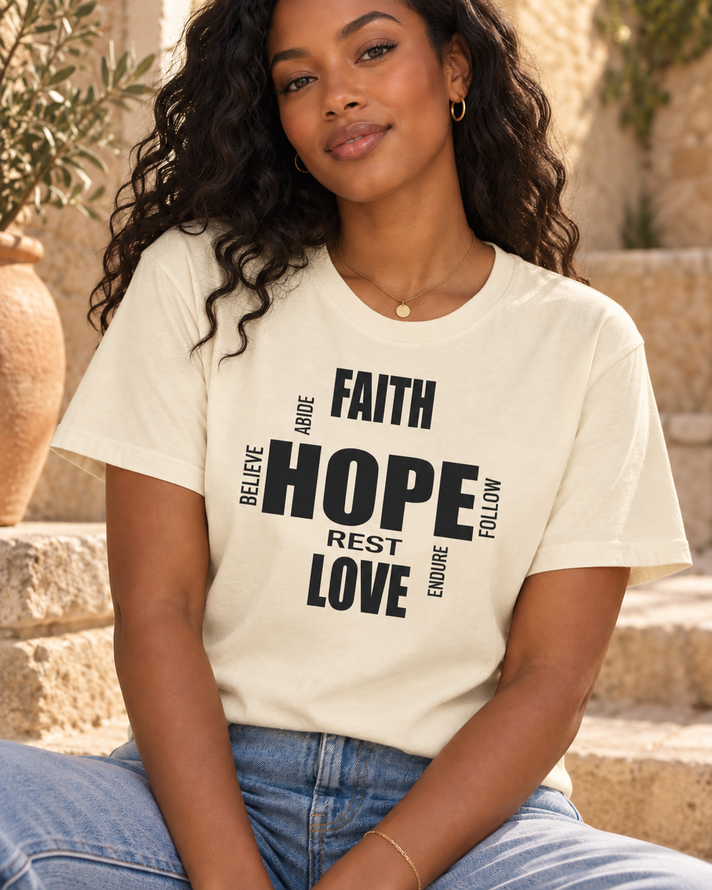 Faith Hope Love | Christian Tee