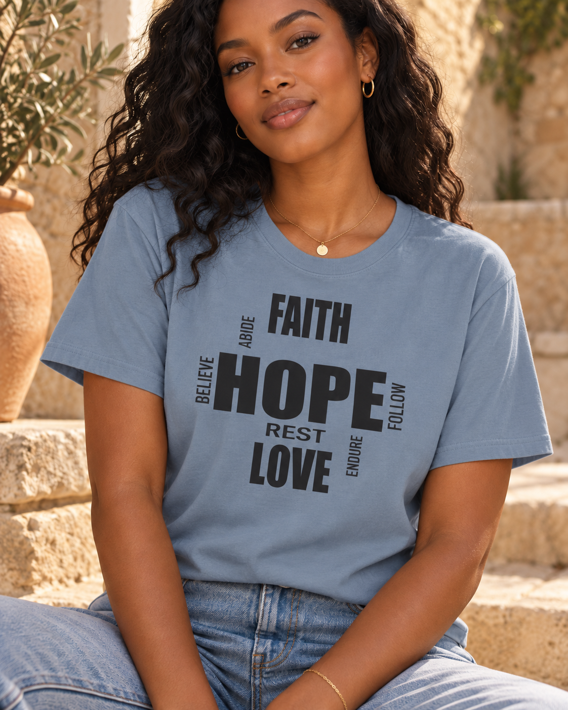 Faith Hope Love | Christian Tee