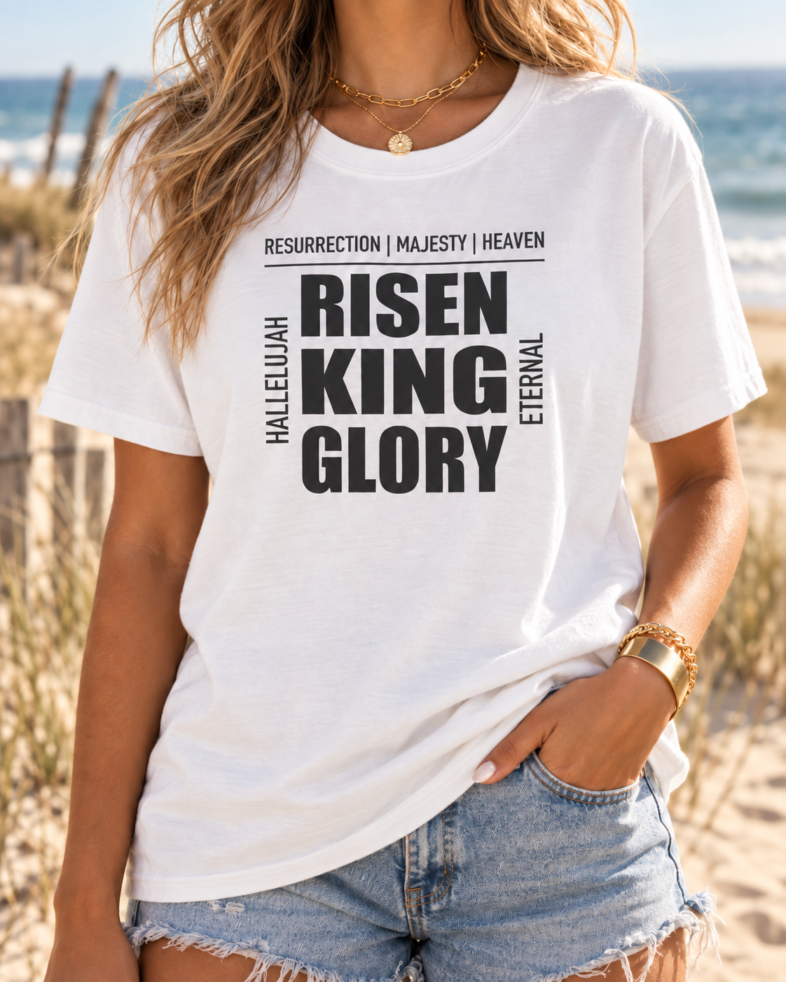 Risen King Glory | Christian Tee