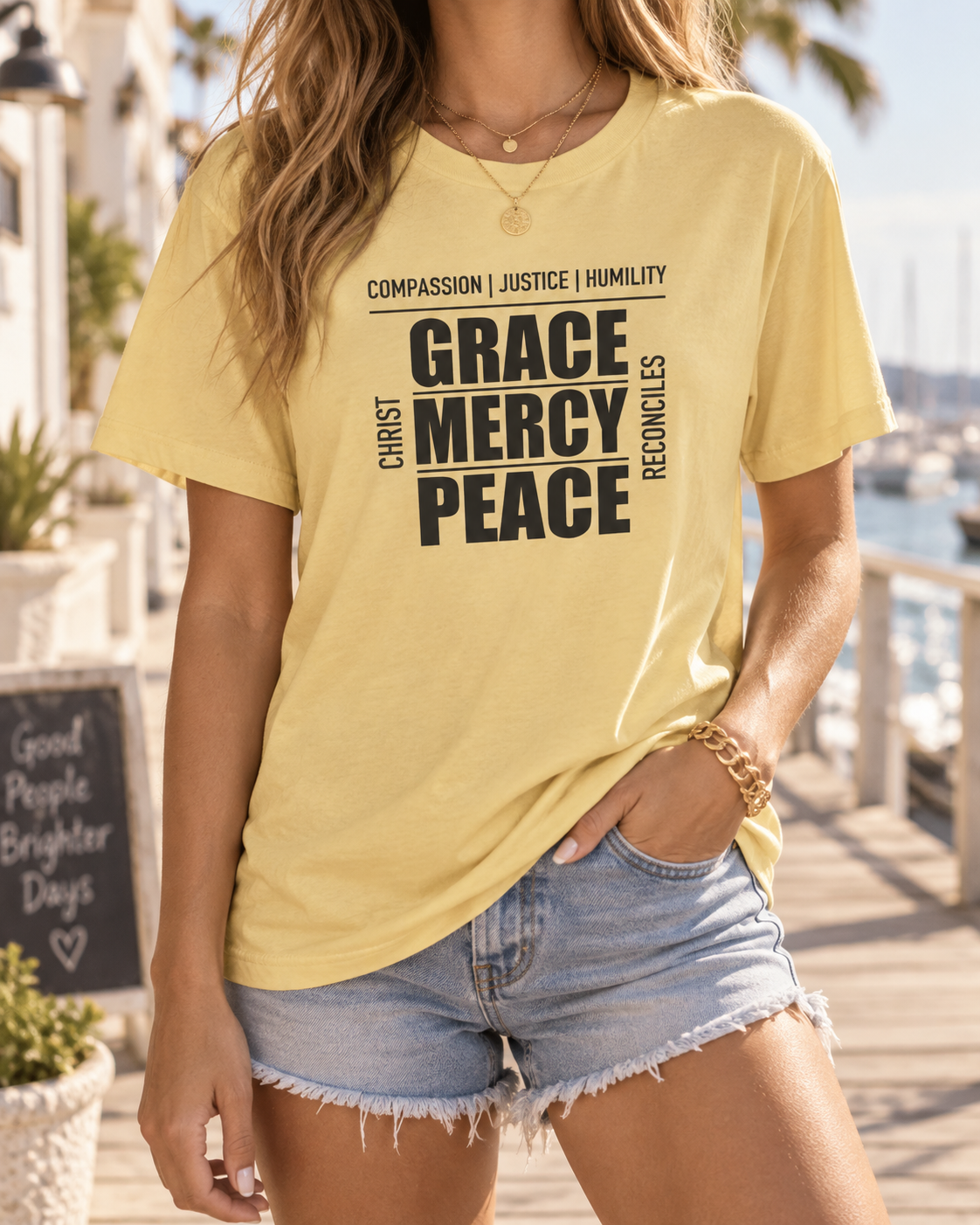 Grace Mercy Peace | Christian Tee