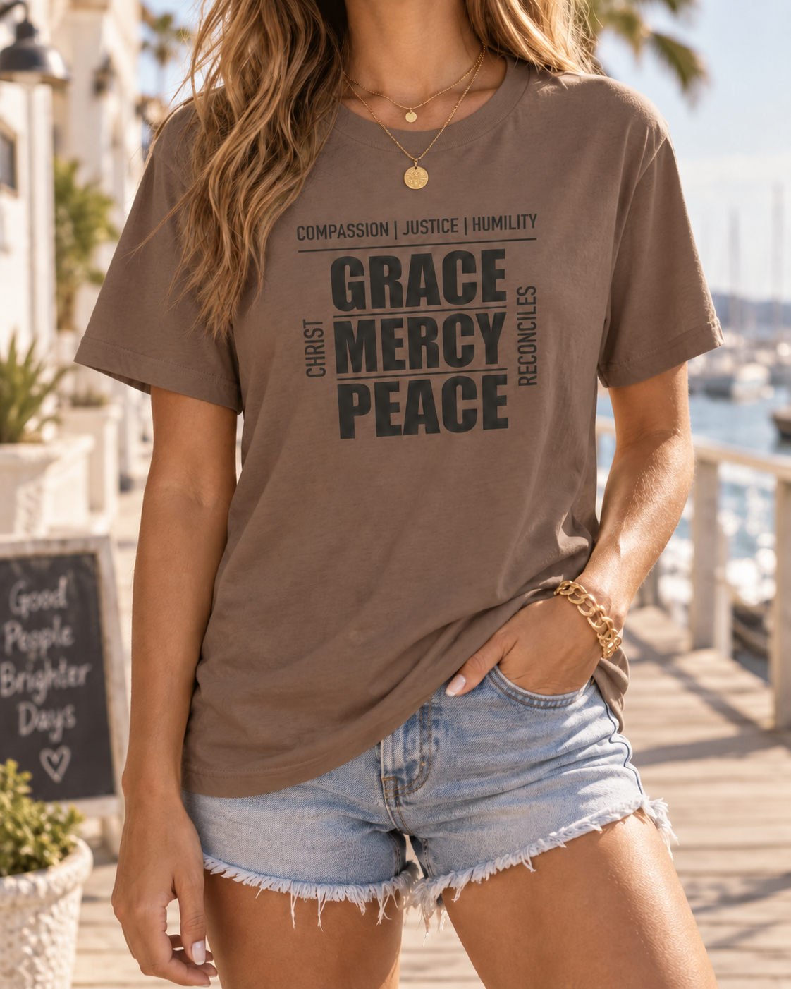 Grace Mercy Peace | Christian Tee