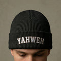 YAHWEH Cuff Beanie | Religious Script Knit Hat