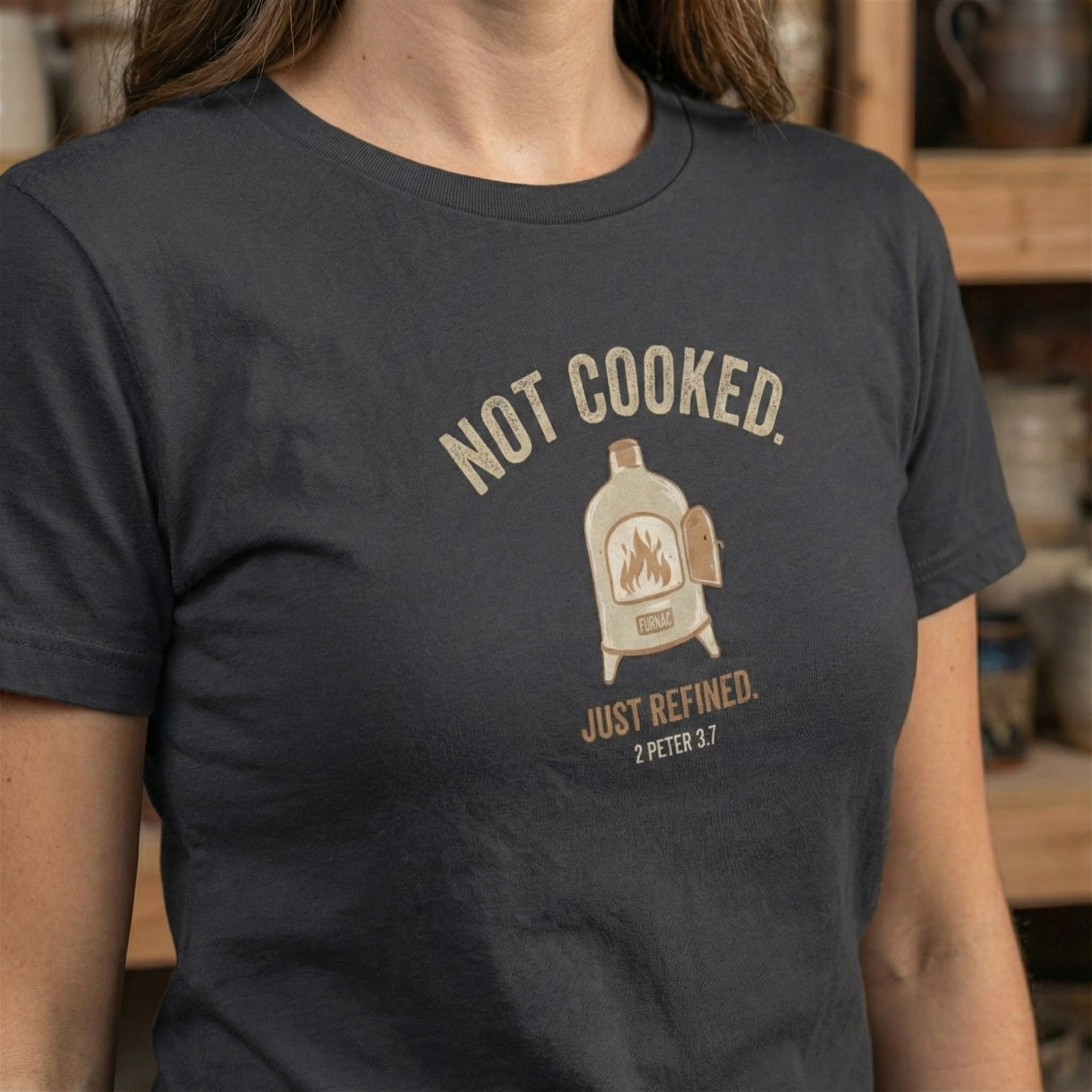 Not Cooked Just Refined Shirt, Ceramic Kiln Pottery Tee, Funny Resin Artist Gift, Vintage Style Graphic T Shirt, Unisex