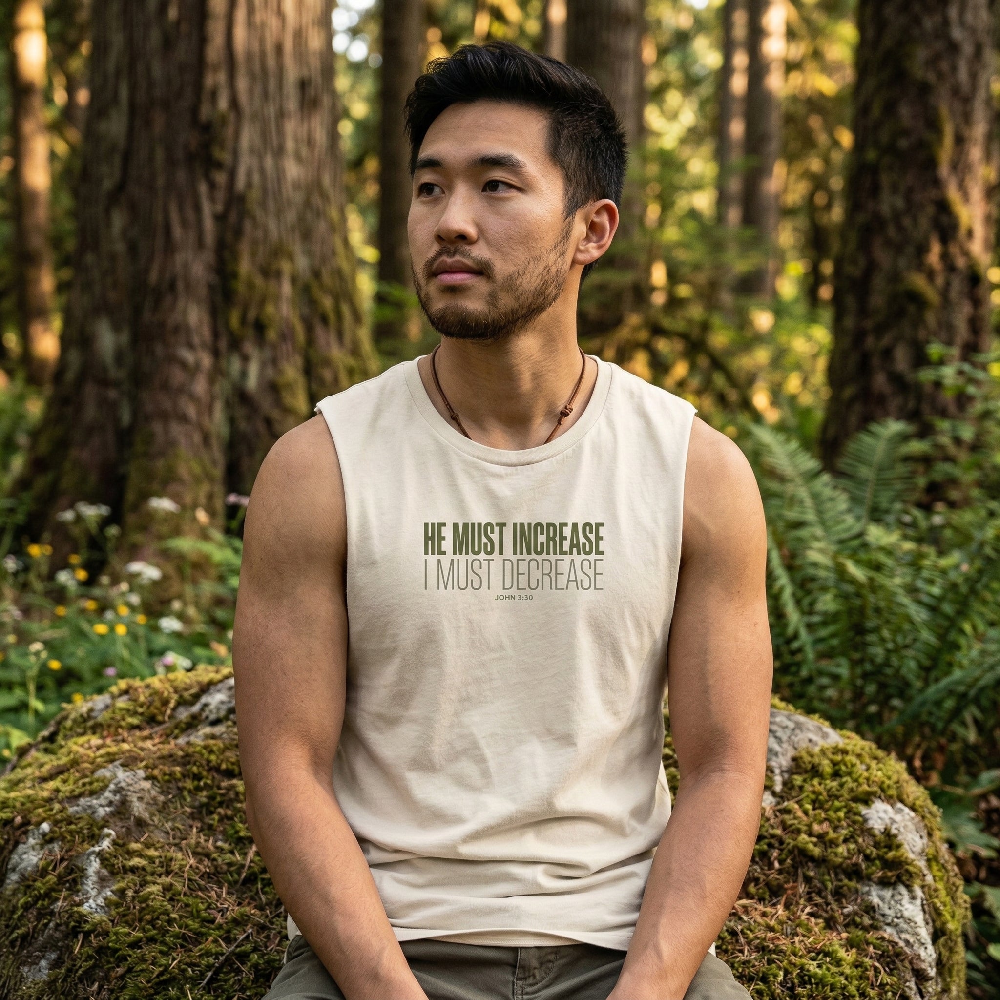 He Must Increase I Must Decrease Tank, John 3 30 Christian Tank Top, Bible Verse Workout Shirt, Faith Gym Apparel