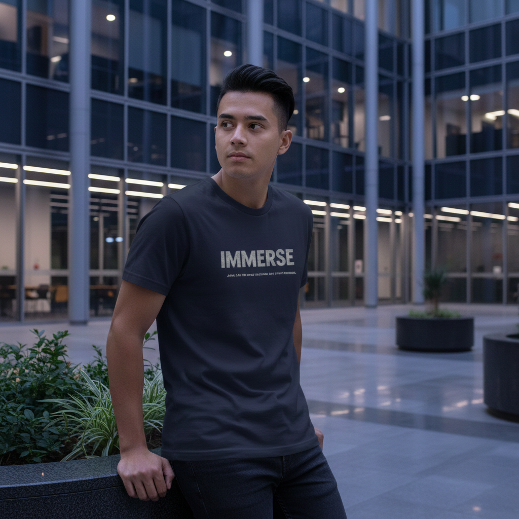 Immerse Christian T-Shirt, Streetwear Bible Verse Shirt, John 3:30 Faith Tee