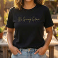 It's Giving Grace Shirt, Handwritten Script Tee, Trendy Christian Apparel, Cream Text T-Shirt, Faith Based Gift for Her
