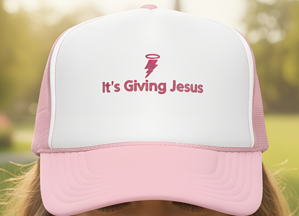 Its Giving Jesus Hat Embroidered Faith Dad Hat Christian Baseball Cap for Women Cute Christian Streetwear Religious Gift