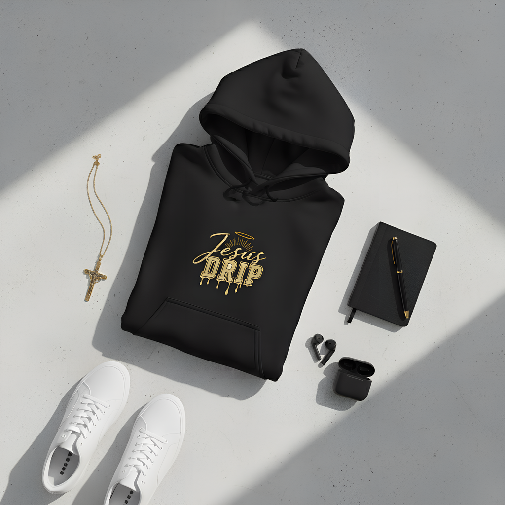 Jesus Drip Hoodie, Christian Streetwear Faith Hoodie, Unisex Bible Verse Hoodie, Trendy Christian Sweatshirt, Religious Gift for Men & Women
