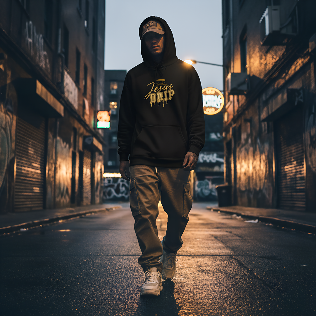Jesus Drip Hoodie, Christian Streetwear Faith Hoodie, Unisex Bible Verse Hoodie, Trendy Christian Sweatshirt, Religious Gift for Men & Women