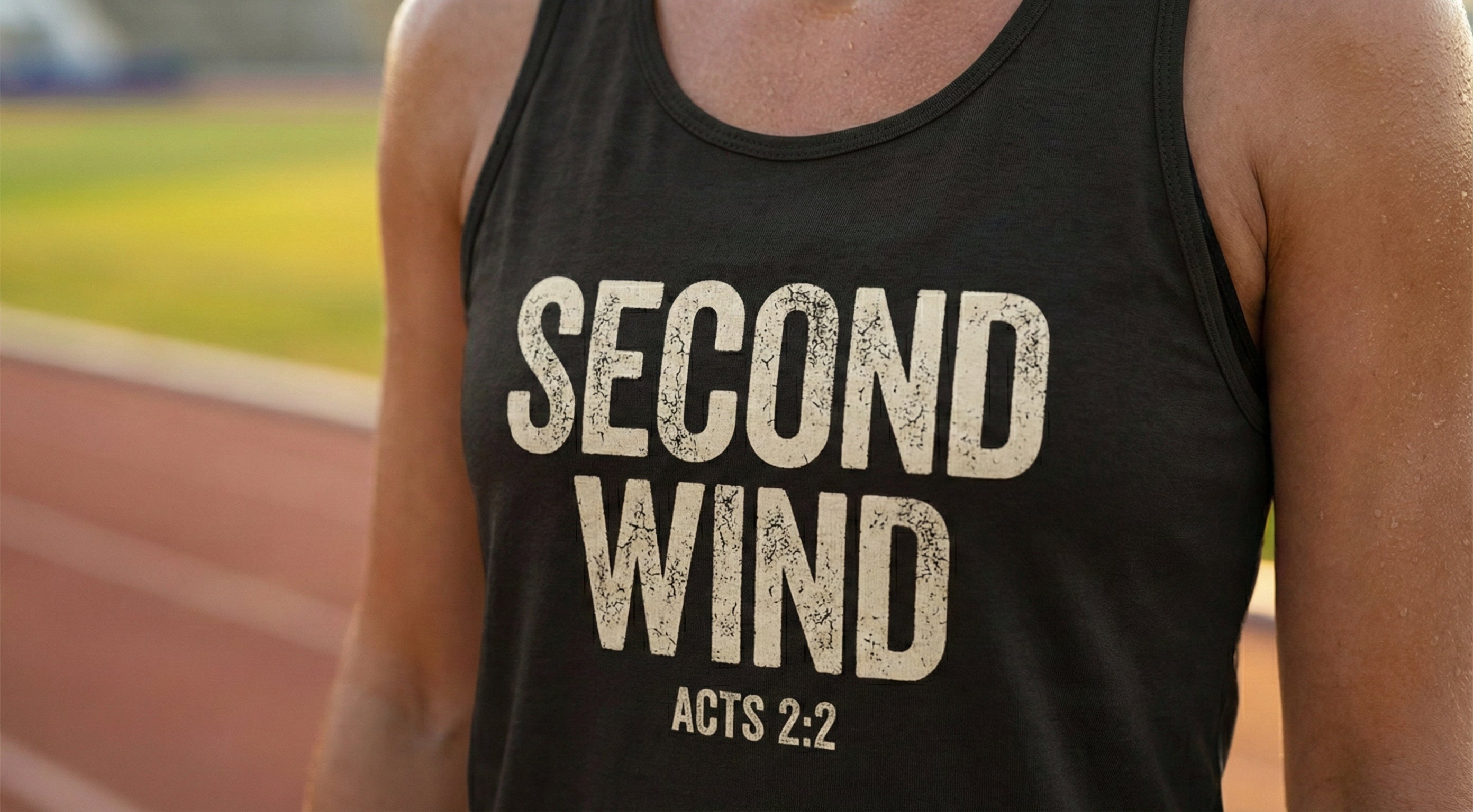 Second Wind Christian Tank Top | Acts 2:2 Bible Verse Shirt | Mens Christian Streetwear | Religious Workout Apparel | Gym Scripture Gift