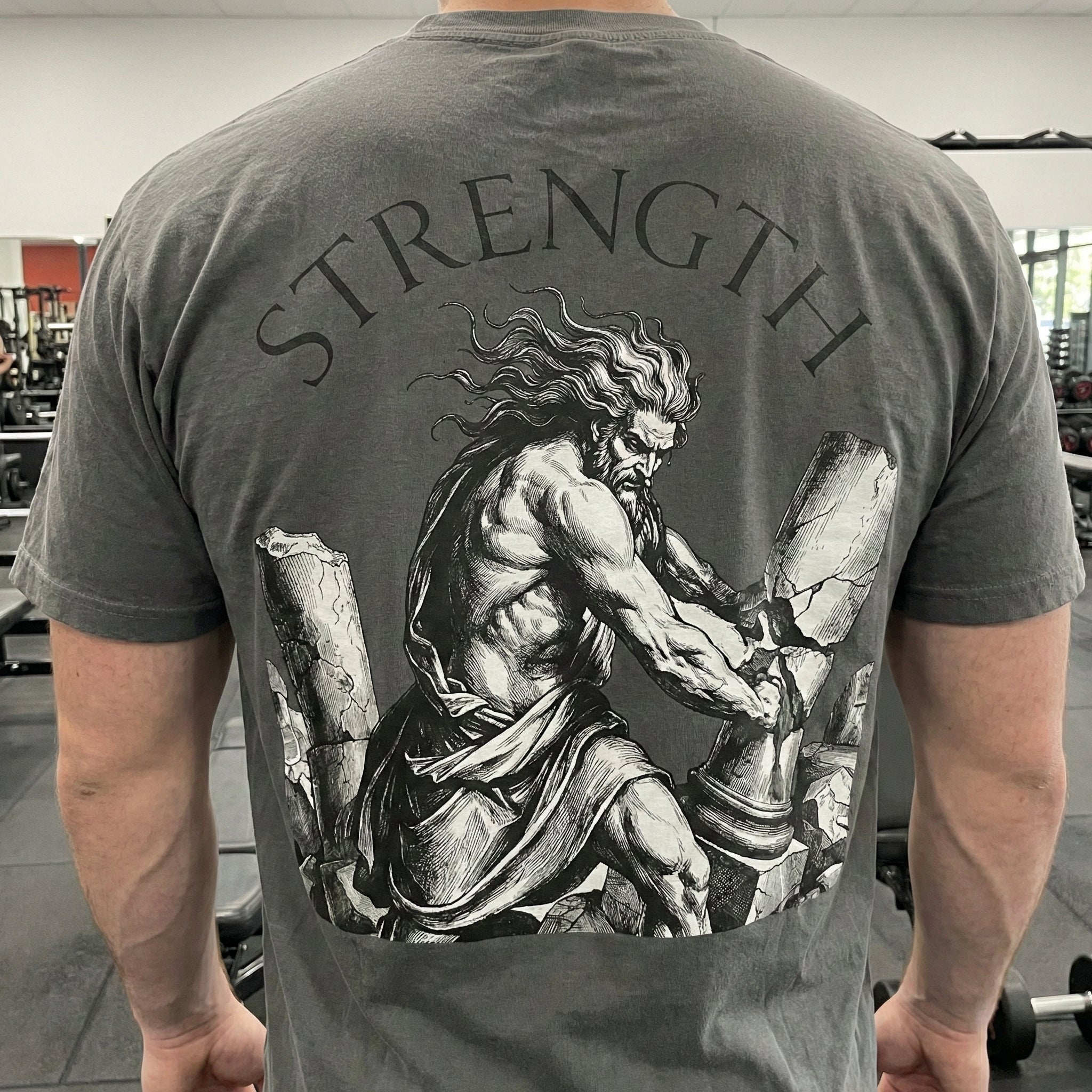 Samson Breaking Pillars Gym Tee