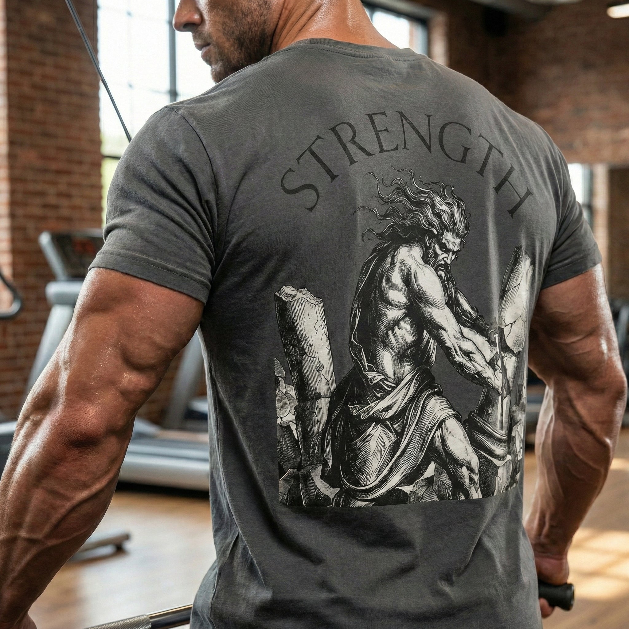 Samson Breaking Pillars Gym Tee