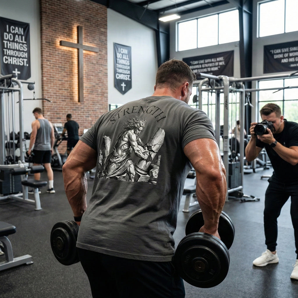 Samson Breaking Pillars Gym Tee