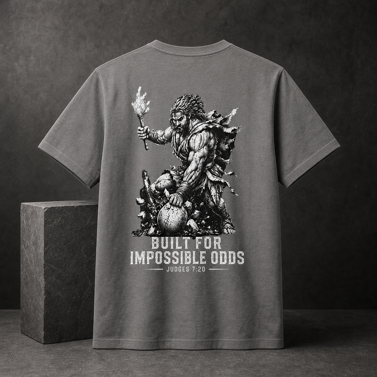 Built For Impossible Odds Shirt, Christian Gym Shirt, Judges 7 20 Tee, Christian Streetwear, Biblical Warrior Shirt, Faith Gym Tee